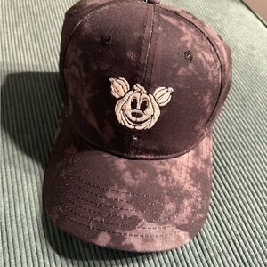 Disney Black and Gray Halloween Cap with Glow-in-the-Dark Feature